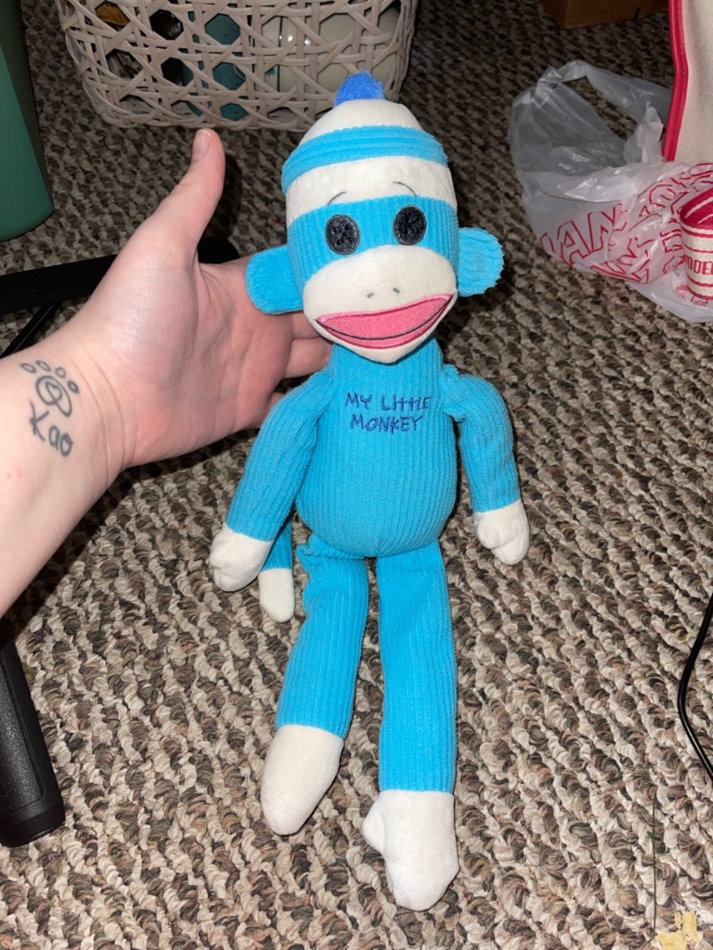 My Little Monkey Stuffed Plush Ty Beanie